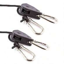 LOTANK 2Pcs Adjustable Heavy‑Duty Lanyard Hanging Rope Multi‑Purpose Tie‑Down Strap With Quick‑Connect Clips For Outdoor Canopy Tent - Multicolor - View 7