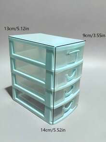 4-Layer Drawer Storage Box, Jewelry Box, Desktop Organizer, Suitable For Hair Accessories, Earrings And Other Small Items, Office Storage Box, Jewelry Storage Box, Drawer Cosmetic Storage Box, Drawer Storage Box - Multicolor - View 8