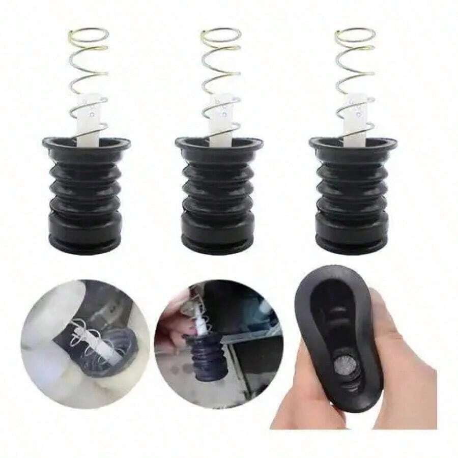 3 Sello Trampa Agua Lavadora Easy Dos Tinas ,tapon Y Resorte - 1 - Ver 1