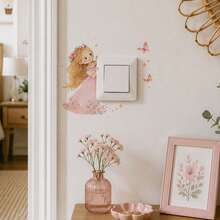 2/3pcs Fairy Princess Butterfly Light Switch Stickers, Removable Waterproof Damage-Free Wall Decals, Suitable For Bedroom Apartment Decoration - Butterfly Elf Switch Sticker - View 7
