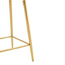 Dining Chair Gold Plastic - Gold - View 9