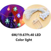 1pc Home Decor Star String Light Of 1.5/3/4.5/6/10M, Christmas Decor Snowflake Frosted Ball Light String, Battery Powered Indoor Room Decor Fairy Star Light, Bedroom , Wall Decor Light String, Suitable For Weddings, Parties Decoration Light String - White - View 14