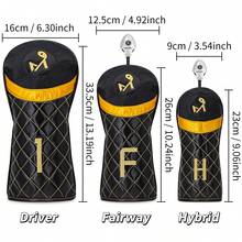1pc Golf Club Cover,Fashionable Golf Head Cover, Golf Fairway Wood Head Cover - Golf Headcovers For Woods, Suitable For The Most Brands - Multicolor - View 11