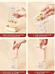Convenient Soap Foamer - Transparent Soap Storage Box, No Hand Scrubbing Needed, Automatic Spring Bracket + Drainage Function, Suitable For Underwear, Clothing, Shoes, Socks, Pants, Towels, Bed Sheets, Home Cleaning Scenarios, Travel Essentials, Household Items, School, Soap Holder - Multicolor - View 7