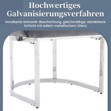 Dining Chairs Modern Style Grey Silver Set Of 4 - 灰色 - 查看 7