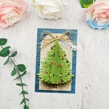 1pc Christmas Tree Metal Cutting Die, Carbon Steel Embossing Mold, Suitable For Holiday Journal Making, Birthday DIY Craft Cutting, And Scrapbooking For Photo Albums And Holiday Greeting Cards - Christmas - View 4