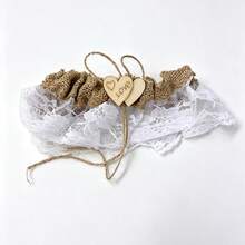 Bridal Garter Belt Lace Sexy Leg Ring Elastic Stocking Garter Satin Ribbon Bow Leg Band Wedding Leg Strap Party Accessory - Multicolor - View 6