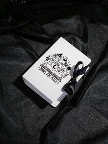 5pcs Halloween Book Shaped Gift Boxes With Ribbon, Magic Book Print Paper Favor Boxes, Mini Book Style Gift Packaging For Halloween Party Favors, Jewelry, Small Gifts, Classroom Exchange, Haunted House Decorations, Easy To Assemble - 12.5X9X4cm - View 10