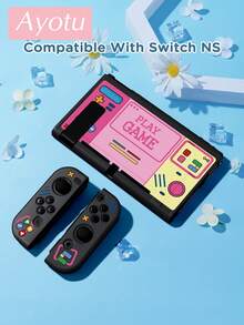 Ayotu 1pc Cartoon Game Console Pattern Protective Case Compatible With Switch 2/Switch NS/Switch OLED/Switch Lite, New Generation TPU Soft Shell, Universal Game Controller Protective Cover, Switch Controller Protective Case, Switch Game Accessories, Anti-Drop, Anti-Slip, Anti-Scratch, Fashionable, Spring Romantic/Back To School Gift/Valentine's Day Gift/Halloween/Anniversary Gift. - View 17