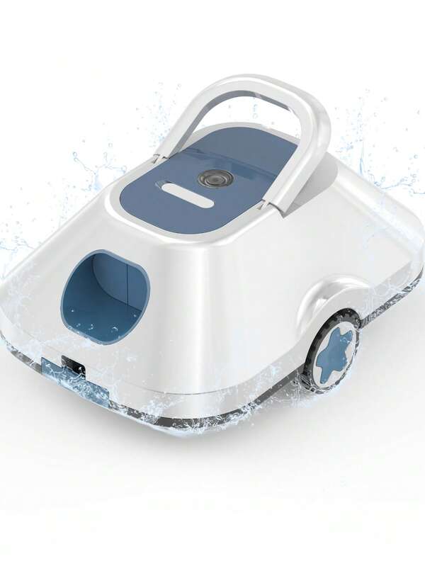INSE Cordless Robotic Pool Cleaner ,210-Min Battery, Dual Suction Ports, Fine Filter, For Inground & Above-Ground Pools