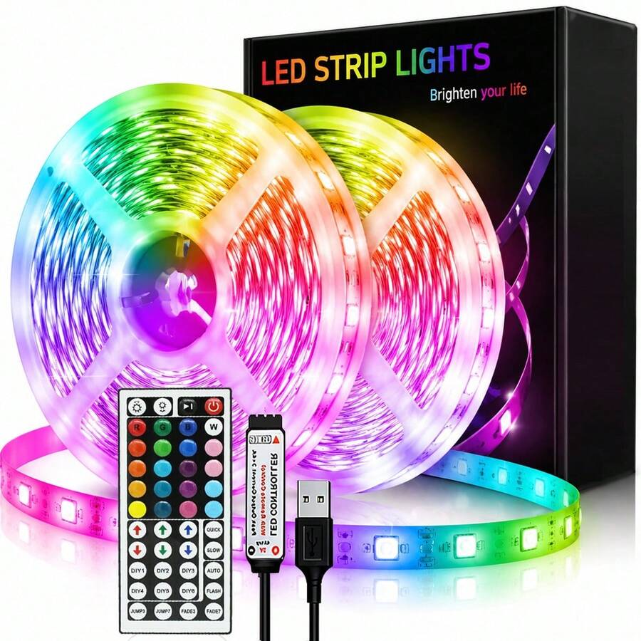 GHUSTAR 44-Key Infrared Controller For LED Light Strip, Decorative Night Light For Living Room, Christmas Party, Bedroom