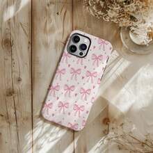 Pink Bow Patchwork Phone Case: Suitable For IPhoneand - White - View 3
