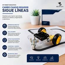 Kit Robot Educacional Carro Chasis Seguidor Sigue Lineas - 1 - Ver 3