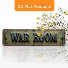 1pc Vintage Sword Battle Game Room Wall Decor - Distressed Metal Strategy Board Game Decoration, Suitable For Bar, Cave And Christmas Decor - Collectible Retro Style, 2D Flat Design, Random Hole Position - A - View 4