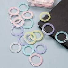 Colorful Loose-Leaf Rings, Detachable Binding Rings, Plastic Perforated File Rings, Used For Binding Reports And Documents, Notebooks, Back To School Season, School Supplies, Back To School Season, School, School Supplies, School Supplies - Multiple Styles - View 2
