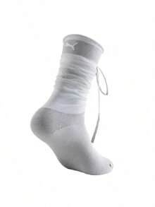 Unisex Puma W Slouch Socks 1P Comfortable Soft Stylish Casual Socks 952083-01 - Grey - View 2