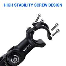 CNC RMIOTT Adjustable Bicycle Stem 90mm 110mm, 60 Degree Angle, Suitable For 25.4mm 31.8mm Handlebars, Mountain Road Bike Cycling Accessories - Black - View 5