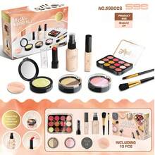 10pcs Accessory Plastic Fake Kid Cosmetics Children's Household Simulation Makeup Toy Set Girls' Plastic Simulate Lipstick Eye Shadow DIY Toy(Not Real) - Multicolor - View 12