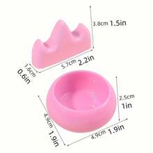 2pcs Plastic Pen Holder & Brush Pen Rest Suitable For - Mountain-Shaped Pen Display, Wash Cup - Portable Calligraphy & Brush Organizers, For, Office, Travel - Set - View 6