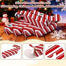 40Pcs Candy Cane Christmas Treat Boxes, Red White Striped Paper Gift Boxes, Hanging Xmas Tree Ornament For Candy Chocolate Mini Gifts, Holiday Party Favor & Christmas Stocking Stuffer Decor Supplies - View 10