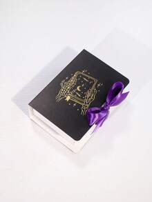 5pcs Halloween Book Shaped Gift Boxes With Ribbon, Magic Book Print Paper Favor Boxes, Mini Book Style Gift Packaging For Halloween Party Favors, Jewelry, Small Gifts, Classroom Exchange, Haunted House Decorations, Easy To Assemble - 12.5X9X4cm - View 16
