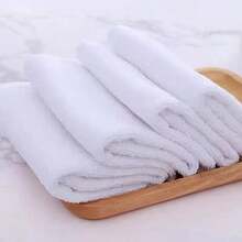 15 buah Handuk Pembersih Dapur Putih Murni, Cocok untuk Salon Kecantikan, Daya Serap Tinggi - Putih - View 3