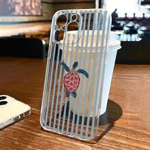 High Transparency Full Screen White Starry Sky Turtle Painted Anti-Fall Transparent Phone Case, Compatible With Iphone Series/ Series, Compatible With Xiaomi/ - Multicolor - View 2
