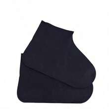 1 Pair Reusable Waterproof Silicone Outdoor Rain Boots Covers, Walking Shoe Accessories, Reusable Shoe Covers, Suitable For School, Office, Home, Travel - Multicolor - View 4