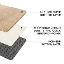 EDIMENS Runner Rug Hallway 300cm Long, Non Slip Runner For Hallway Black, Washable Bathroom Runner Rug For Kitchen, Fluffy Area Rugs For Hallway, Living Room, Bedroom, Bathroom, Bedside Rug - Beige - View 10