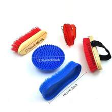 4pcs Horse Grooming Kit, Horse Brushes Set For Bathing, Massage, Dehairing And Stable Cleaning - Horse Washing Kit - View 4