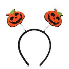 1pc Halloween Letter Pumpkin Headband, Felt Jack-O'-Lantern Pumpkin Headband, Fun Holiday Cosplay Party Women's Hair Accessory, Candy House Photo Prop - One Size Fits All - View 8