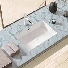 1 Roll - Blue 3D Marble Pattern Waterproof Wall Sticker - Heat Resistant And Oil Resistant - Waterproof And Oil-Proof Self-Adhesive Wallpaper - Suitable For Kitchen - Bathroom - Stove Countertop - Tile Cabinet Repair - Marble Film Design - Heat Resistant Countertop - Marble Texture - Easy Installation - Marble Countertop - Bluestone Gilded - View 2