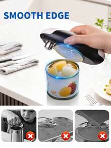 CLITON Automatic Electric Can Opener USB-C Rechargeable Kitchen Tool, Suitable For Women, Smooth Cutting Edge, Portable Electric Can Opener, Ideal Kitchen Gadget Gift For Mom And Grandma, Perfect Gift For Birthday, Christmas, Housewarming - Can openers - View 6