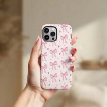 Pink Bow Patchwork Phone Case: Suitable For IPhoneand - White - View 5