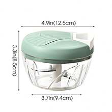 Manual Kitchen Vegetable Chopper, Garlic Grinder, Onion Crusher, Vegetable Slicer, Creative Fruit Grinder, Meat Chopper, Kitchen Tool, Convenient Cooking, Powerful Kitchen Food Processing Assistant - Multicolor - View 12