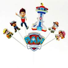 Paw Patrol Birthday Cake Decoration Set Cartoon Cake Topper For Birthday Party Supplies - View 7