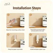 1pc Paper Cup Holder, Home Coffee Cup Storage Rack, Water Dispenser Base, Room Decor, Kitchen Storage, Suitable For Home, Office, Hospital, Gym, School, Halloween, Christmas Gift - A - View 11