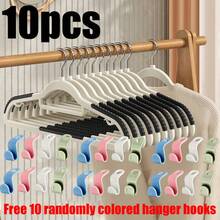 10/40pcs Heavy Duty Non-Slip Hangers (Free Hooks) - Durable, Sturdy, Space-Saving Design, Suitable For Shirts, Pants, Indoor Storage, Outdoor Drying, Clothing Display, Standard Hangers, Closet Organization - Multicolor - View 12