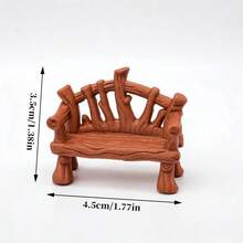 1PC Mini Tree Root Bench, 3D Printed Realistic Bench, Suitable For Tank DIY Enthusiasts, Flower Pot Landscape, Desktop Decoration, Desktop Ornament, Gardening Supplies Store, Autumn Theme, Flower Shop, Suitable For Back To School Season, Birthday Gift, Halloween Gift, Teacher's Day Gift, Thanksgiving Gift, New Year Multi-Holiday Gift - 1pc - View 9