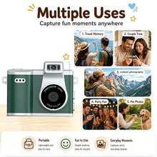 Mini Retro Keychain Camera,1080P HD Digital Camera With Photo & Video Function,Portable Vintage Pocket Camera With Key Ring Design,Compact Travel Camera For Daily Recording,Creative Birthday Gift For Teens Adults - X8 Mini Camera - View 9