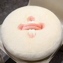 Vintage Button Throw Pillow, Round Decorative Plush Cushion, Ultra Soft Filled Seat Sofa Vanity Chair Bed Home Decor - Multicolor - View 16