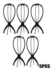 Foldable Multi-Functional Wig Stand, Portable And Durable Travel Wig Display Mannequin Head, Stable Base, Foldable Design, Suitable For Various Wig Types And Hat Storage, Room Decor - Multicolor - View 20