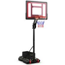 Basketball Hoop With 5-10 Feet Adjustable Height For Indoor Outdoor, Portable Freestanding Basketball Goal With Shatterproof Backboard, Fillable Rolling Base & All-Weather Net For  Teens Adults Backyard Driveway Poolside Sports Training Game Play - 1 - View 6