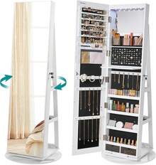 Jewelry Armoires & Chests - White - View 1