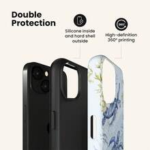 VESPOP Casing Ponsel dengan Gesper Jari - Cocok untuk Desain Mengkilap, Y2K, Pola Titik, 18/17/16/15/14/13 Pro Max, dengan Desain Braket - Warna Campuran 1 - View 3