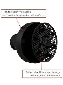 1PC Travel Foldable Hair Diffuser, Portable Collapsible Hair Diffuser Blow Dryer Hood, Retractable Hair Dryer Diffuser, Curly Hair Retractable Dryer, Silicone Diffuser Hood, Large Interface Retractable Diffuser For Curly Hair, Blow Dryer Diffuser Hood, Suitable For Natural Fine And Thick Hair, Universal Blow Dryer Accessory Compatible With Blow Dryers With Nozzles - Telescopic Windshield - View 4