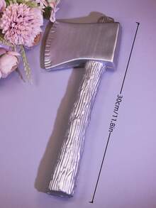 Realistic Plastic Axe Prop, Halloween Costume Accessory, Horror Party Decoration, Cosplay Weapon, Haunted House Prop - Multicolor - View 3