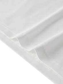 Men's Seagull Collar Loose Long Sleeve Polo Shirt, Casual All-Match Style, Versatile Everyday Top - White - View 8