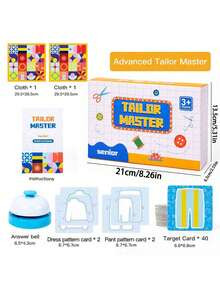 Tailor Master Matching & Speed Challenge Game, Montessori Preschool Educational Toy, Sewing Pattern Matching Card Game, Develops Visual Perception, Logical Thinking, Focus And Cognitive Ability, Parent-Child Interactive Learning Toy - Multicolor - View 9