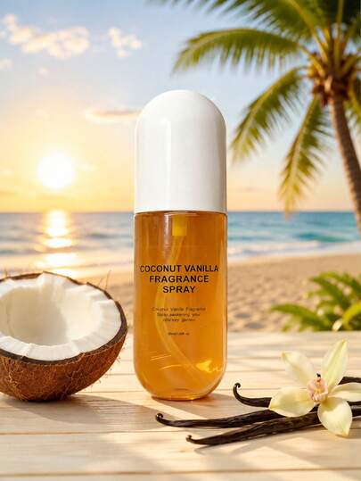 Brazil Beach Series Vanilla Coconut Scented Spray, Fresh Rose, Long-Lasting Air Freshener, Aromatherapy Air Purifier, Multi-Layered Happiness Enhancer, Suitable For Home, Closet, Bedroom, Bathroom, Office, New Car, Travel, Camping, Valentine's Day, Mother's Day, Music Festival, Father's Day, Birthday, Anniversary, Christmas Decoration